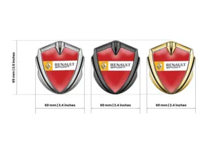 Renault Emblem Fender Badge Modern Style Universal